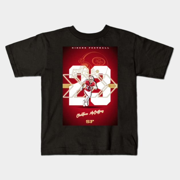 Christian McCaffrey 23 Kids T-Shirt by NFLapparel